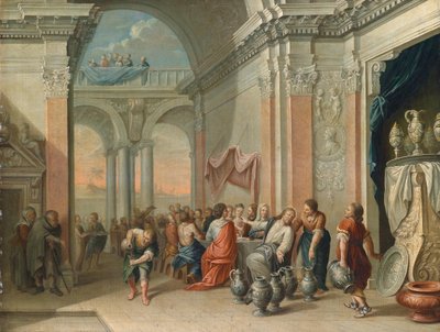 The Wedding at Cana by Circle of Johann Georg Platzer